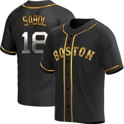 Blake Sabol Boston Red Sox Men's Replica Alternate Jersey - Black Golden