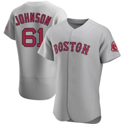 Brian Johnson Boston Red Sox Men's Authentic Road Jersey - Gray