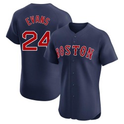 Dwight Evans Boston Red Sox Men's Elite Alternate Jersey - Navy