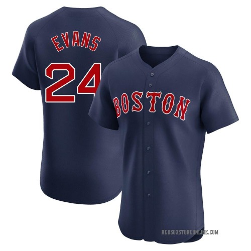 Dwight Evans Boston Red Sox Men's Elite Alternate Jersey - Navy