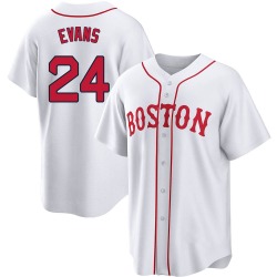 Dwight Evans Boston Red Sox Men's Replica 2021 Patriots' Day Jersey - White