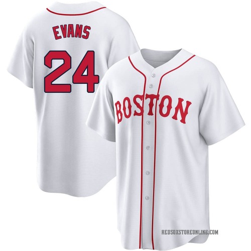 Dwight Evans Boston Red Sox Men's Replica 2021 Patriots' Day Jersey - White