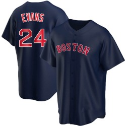Dwight Evans Boston Red Sox Men's Replica Alternate Jersey - Navy
