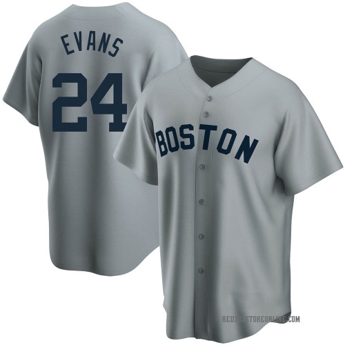 Dwight Evans Boston Red Sox Men's Replica Road Cooperstown Collection Jersey - Gray