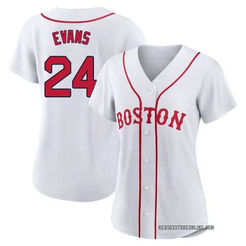 Dwight Evans Boston Red Sox Women's Replica 2021 Patriots' Day Jersey - White
