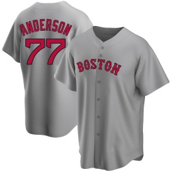 Jack Anderson Boston Red Sox Men's Replica Road Jersey - Gray