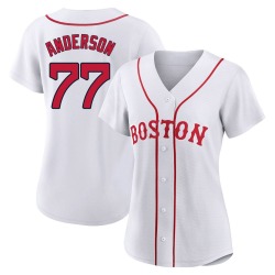 Jack Anderson Boston Red Sox Women's Replica 2021 Patriots' Day Jersey - White