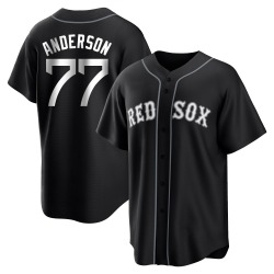 Jack Anderson Boston Red Sox Youth Replica Black/ Jersey - White