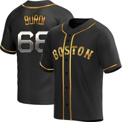 Nick Burdi Boston Red Sox Youth Replica Alternate Jersey - Black Golden