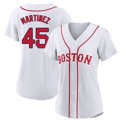 Pedro Martinez Boston Red Sox Women's Authentic 2021 Patriots' Day Jersey - White